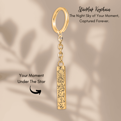 StarMap Vertical Bar Keychain