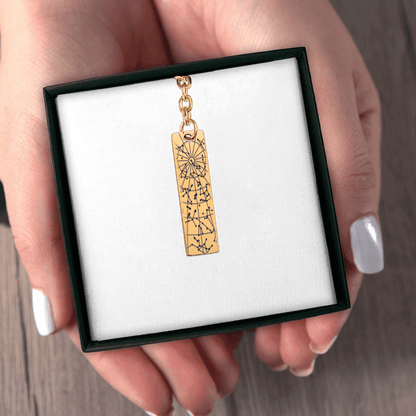 StarMap Vertical Bar Keychain