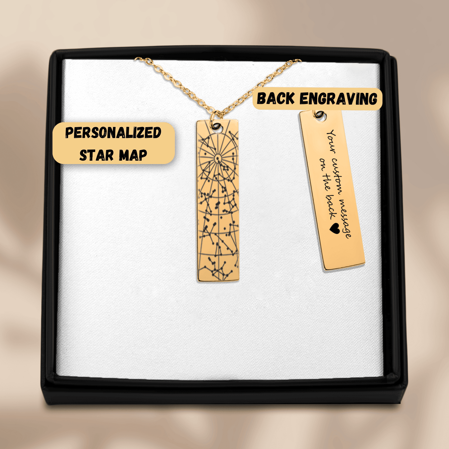 StarMap Vertical Bar Necklace