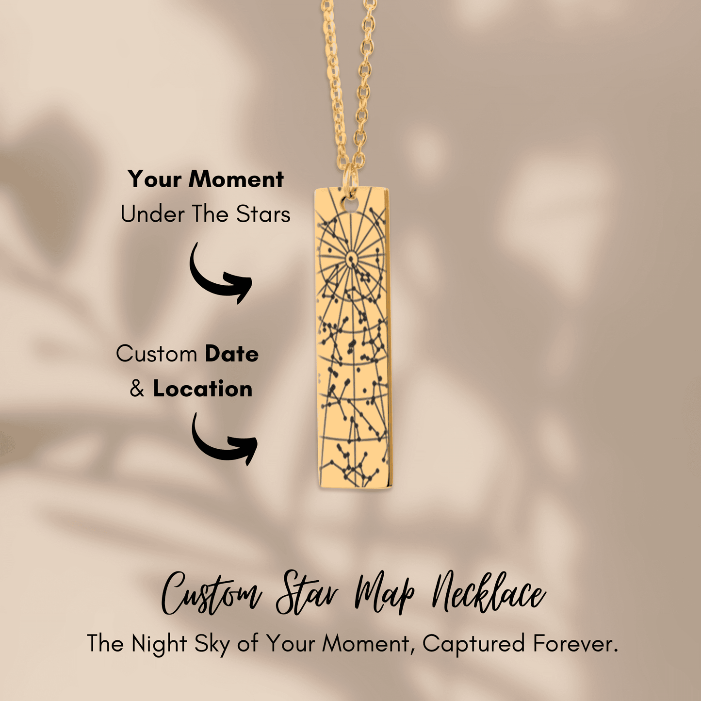 StarMap Vertical Bar Necklace