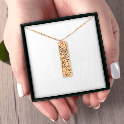 StarMap Vertical Bar Necklace